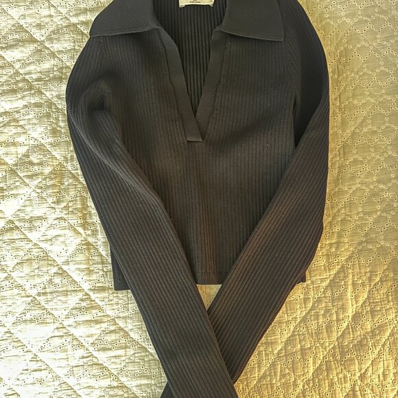 Sculpt Knit Polo Longsleeve 2xs - Picture 4 of 5